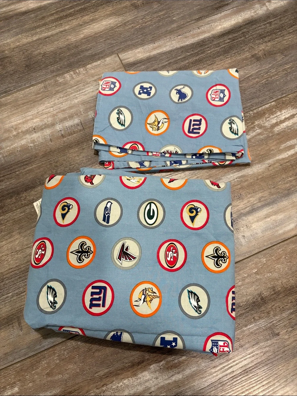Pottery Barn Teen NFL bedding Twin Flat Sheet and pillowcase